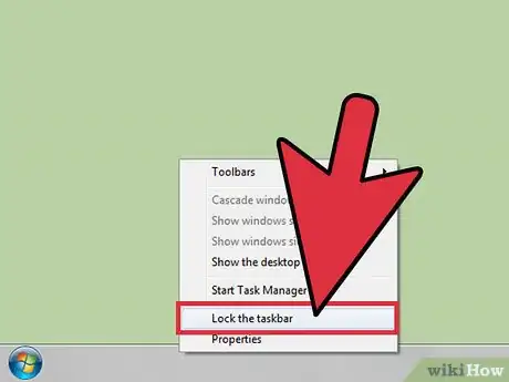 Imagen titulada Lock the Windows 7 Taskbar Step 2