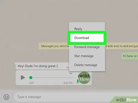 Imagen titulada Save an Audio Message from WhatsApp to Your Desktop Computer Step 5