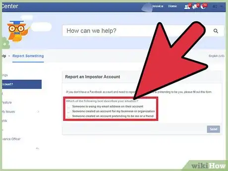 Imagen titulada Report Identity Theft on Facebook Step 7