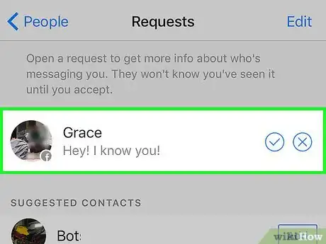 Imagen titulada Accept Message Requests on Facebook Step 4