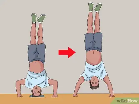 Imagen titulada Work up to a Handstand Push Up Step 11