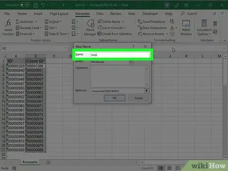 Imagen titulada Compare Two Lists in Excel Step 7