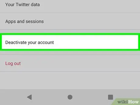 Imagen titulada Deactivate a Twitter Account Step 5