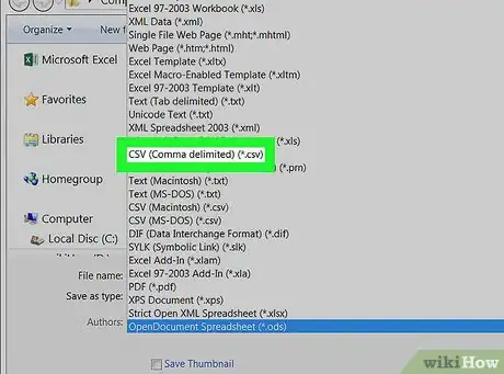 Imagen titulada Convert Excel to CSV on PC or Mac Step 5
