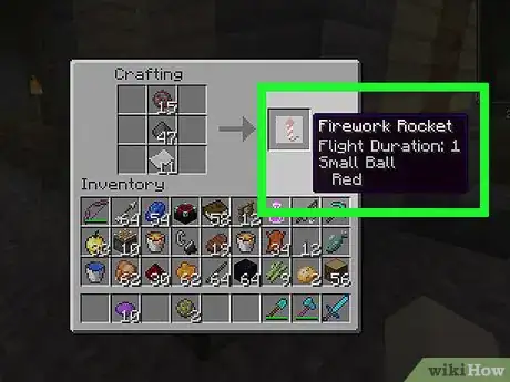 Imagen titulada Make a Firework Rocket in Minecraft Step 16