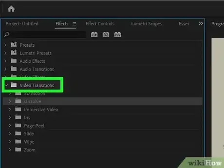 Imagen titulada Add Transitions in Adobe Premiere Pro Step 6