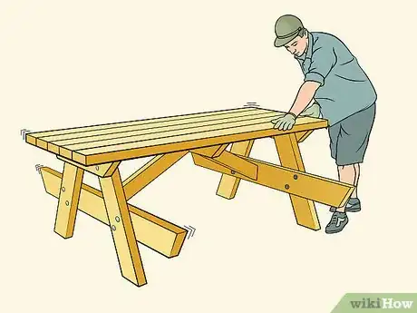 Imagen titulada Build a Picnic Table Step 13