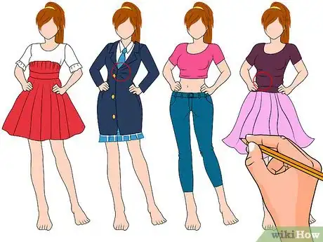 Imagen titulada Draw Anime Girl's Clothing Step 10
