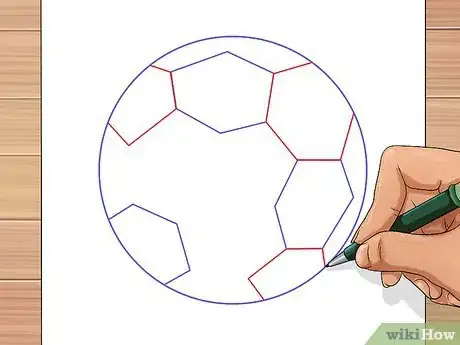 Imagen titulada Draw a Soccer Ball Step 12