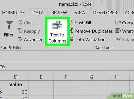 Imagen titulada Split a Cell in Excel on PC or Mac Step 5