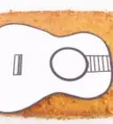 hacer una torta en forma de guitarra