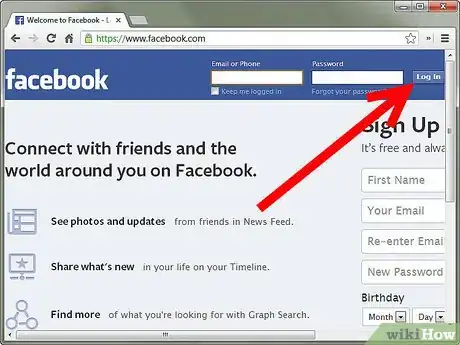 Imagen titulada Use the Facebook Friend Finder Tool Step 1