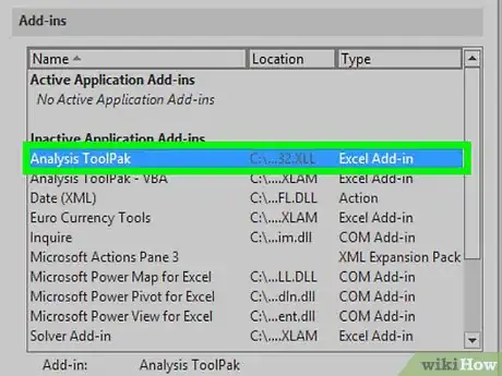 Imagen titulada Download Data Analysis for Excel on PC or Mac Step 5