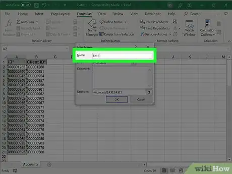 Imagen titulada Compare Two Lists in Excel Step 5