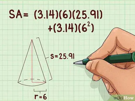 Imagen titulada Find the Surface Area of Cones Step 22