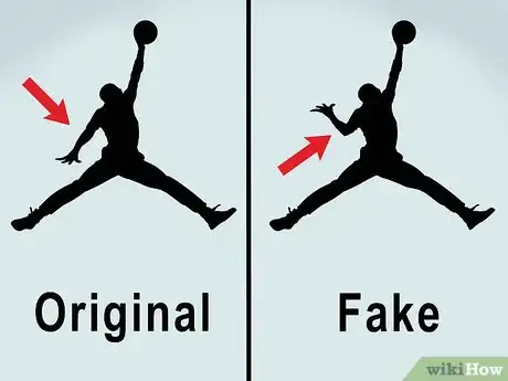 Imagen titulada Tell if Jordans Are Fake Step 2