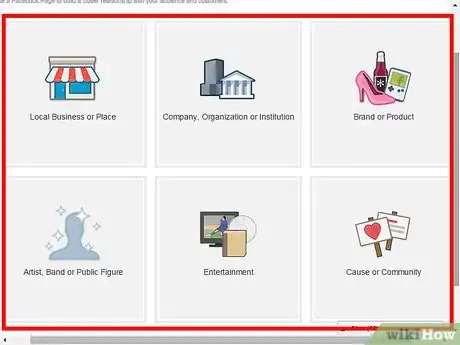 Imagen titulada Create a Facebook Page for Work Step 5