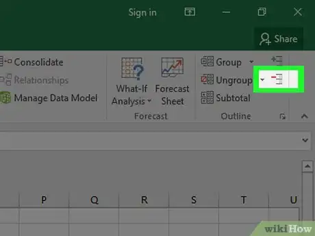 Imagen titulada Collapse Columns in Excel Step 6