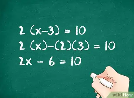 Imagen titulada Use Distributive Property to Solve an Equation Step 1