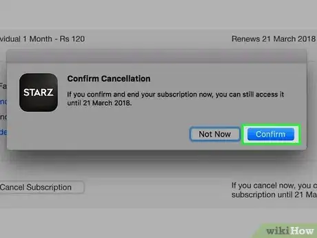 Imagen titulada Cancel a Starz Account on PC or Mac Step 14