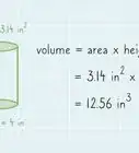 calcular el volumen de un cilindro