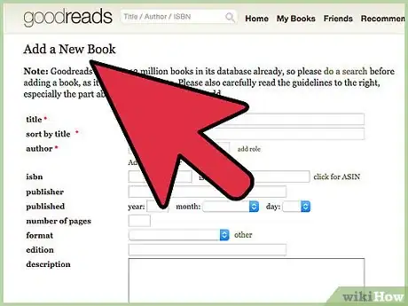 Imagen titulada Add a New Book to the Goodreads Database Step 5