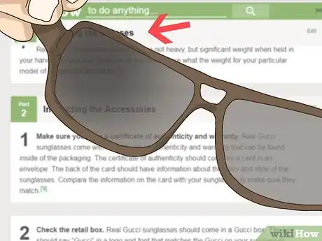 Imagen titulada Spot Fake Gucci Sunglasses Step 5