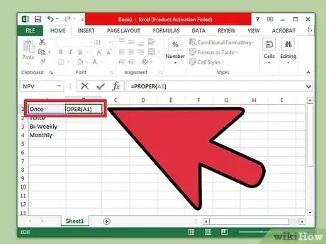 Imagen titulada Change from Lowercase to Uppercase in Excel Step 15