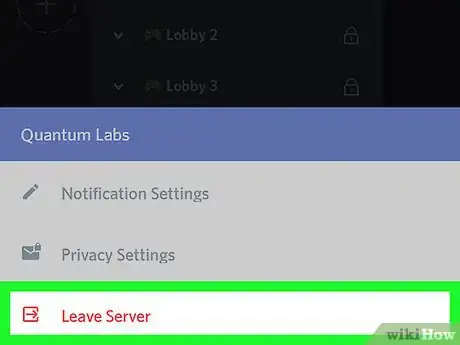 Imagen titulada Leave a Discord Server on Android Step 5