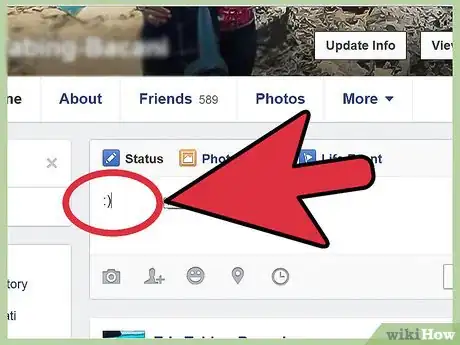 Imagen titulada Make Emoticons on Facebook Step 1