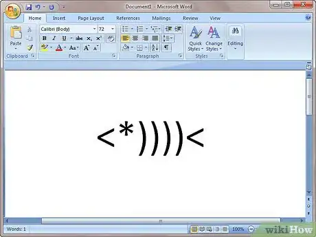Imagen titulada Create a Fish Using Keyboard Symbols Step 5