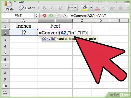 Imagen titulada Convert Measurements Easily in Microsoft Excel Step 8