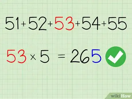 Imagen titulada Add 5 Consecutive Numbers Quickly Step 3