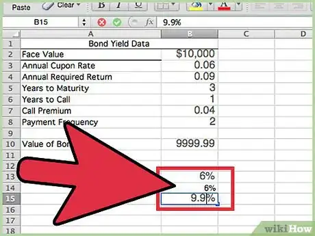 Imagen titulada Calculate Bond Value in Excel Step 6Bullet1