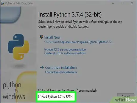 Imagen titulada Install Python on Windows Step 4