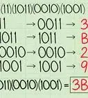 convertir un binario en hexadecimal