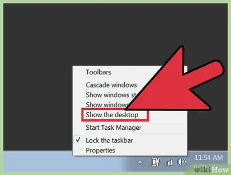 Imagen titulada Minimize All Open Windows Without Having a Windows Button Step 2