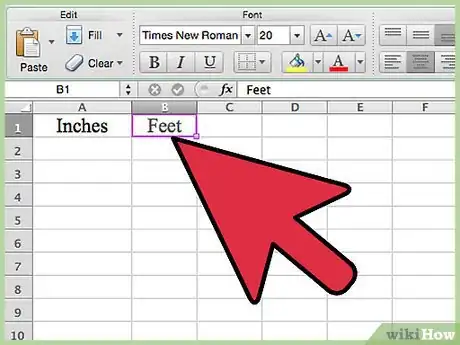 Imagen titulada Convert Measurements Easily in Microsoft Excel Step 2