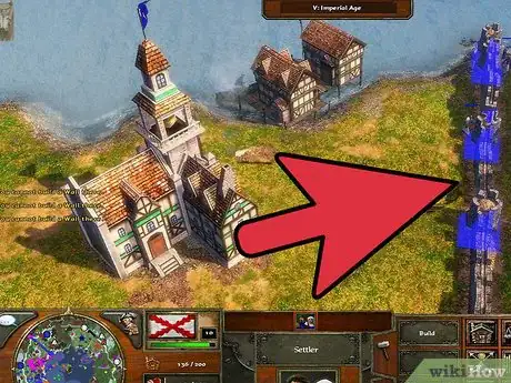 Imagen titulada Build Walls Efficiently in Age of Empires 3 Step 3