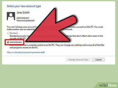 Imagen titulada Make a User Account an Administrator in Windows 8 Step 4