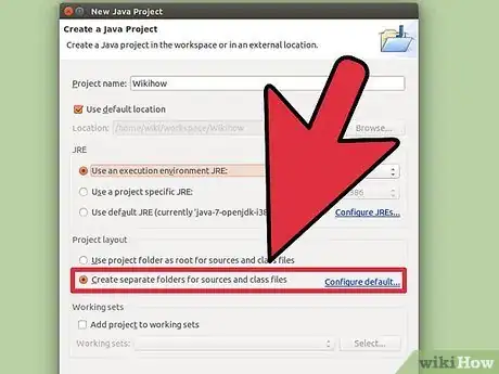 Imagen titulada Create a New Java Project in Eclipse Step 6