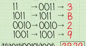 convertir un binario en hexadecimal