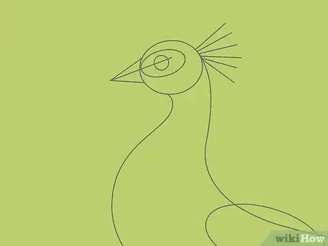 Imagen titulada Draw an Exotic Peacock Step 21