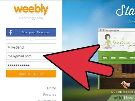Imagen titulada Create a Website With Weebly.Com Step 2