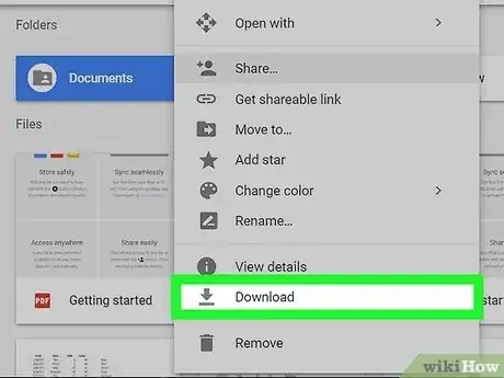 Imagen titulada Download a Google Drive Folder on PC or Mac Step 3