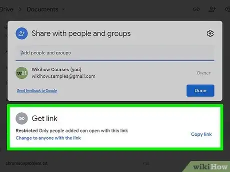 Imagen titulada Create Shareable Download Links for Google Drive Files Step 4