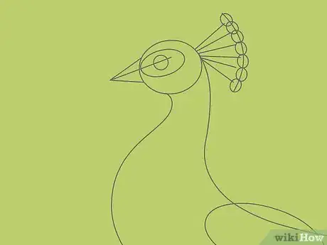 Imagen titulada Draw an Exotic Peacock Step 23