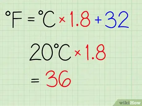 Imagen titulada Convert Celsius (°C) to Fahrenheit (°F) Step 2