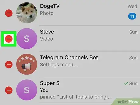 Imagen titulada Delete Messages on Telegram on iPhone or iPad Step 12