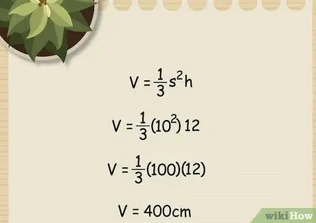 Imagen titulada Calculate the Volume of a Square Pyramid Step 09